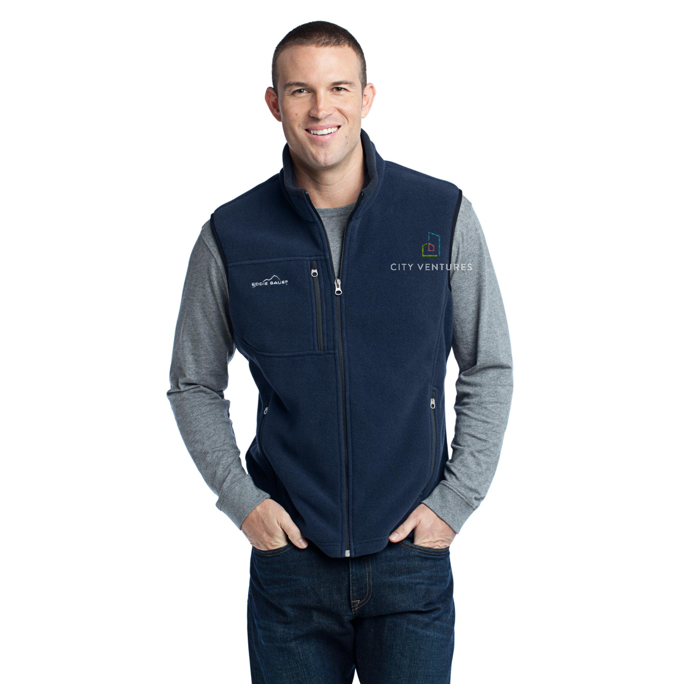 Eddie Bauer - Fleece Vest — River Blue Navy